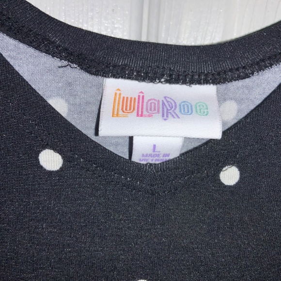 LuLaRoe Black and White Polka Dot Jumpsuit - Picture 4 of 8